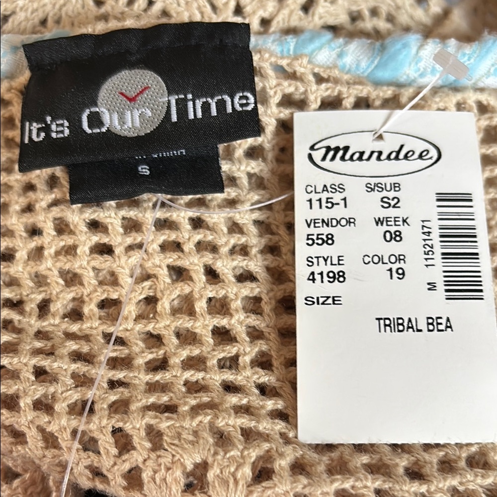 It's Our Time Beige Vest size small